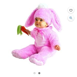 Baby girl pink fluffy bunny/rabbit costume size 6-12 months